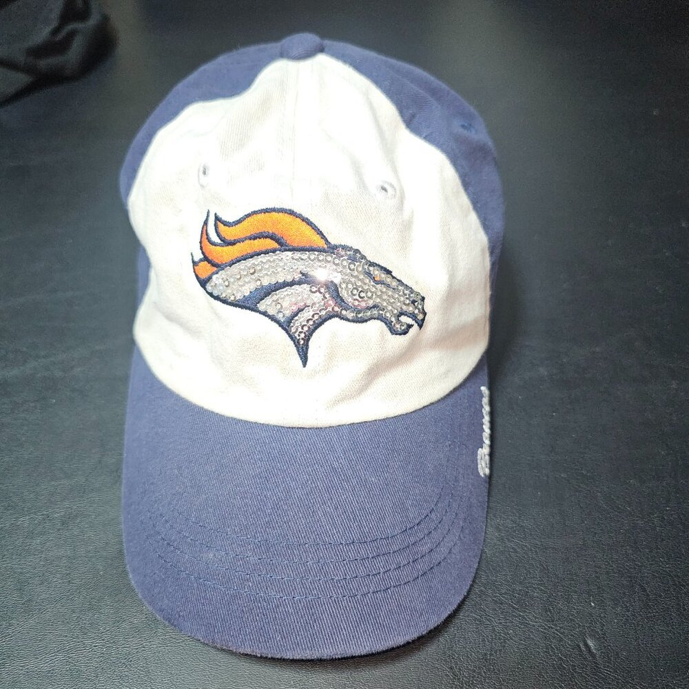 Denver Bronco Hat - Bronco logo is sequins